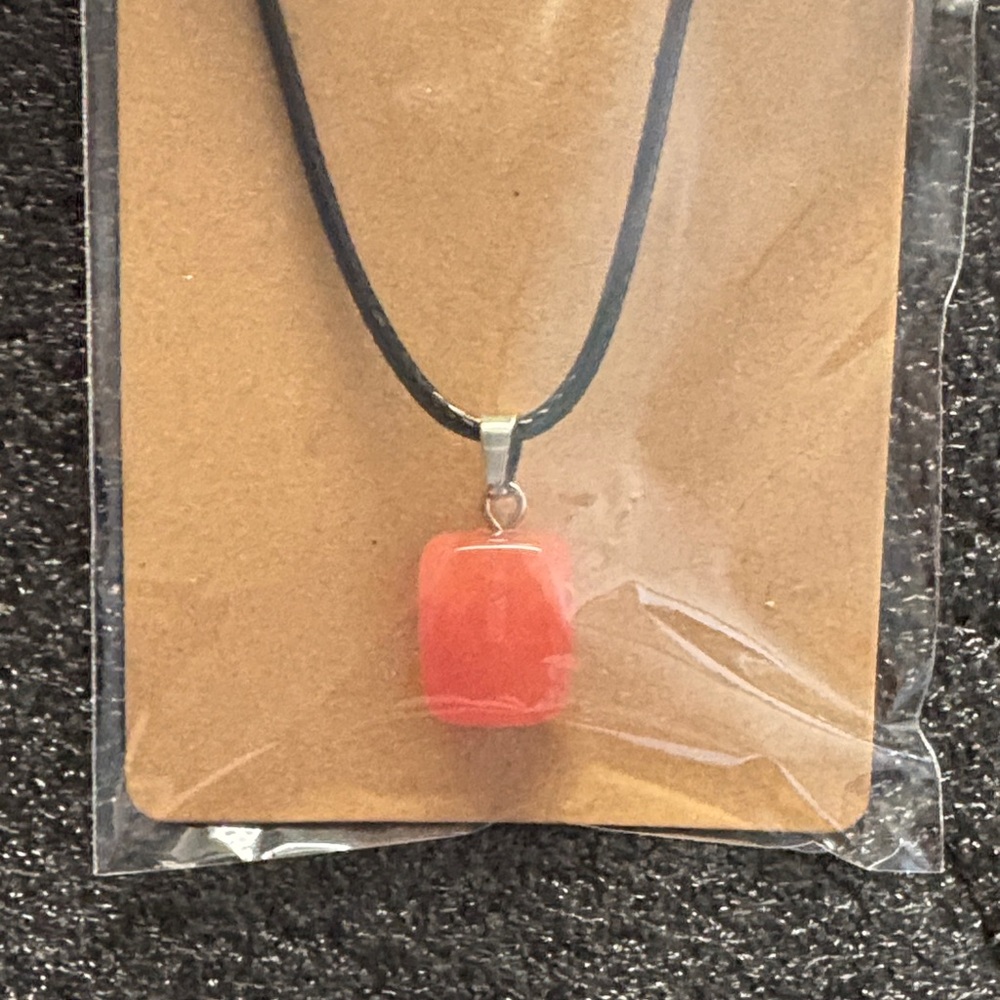 Elegant Coral Pendant Necklace